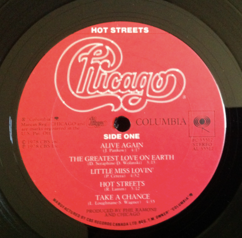 Chicago – Hot Streets - 1978 VinylPursuit.com