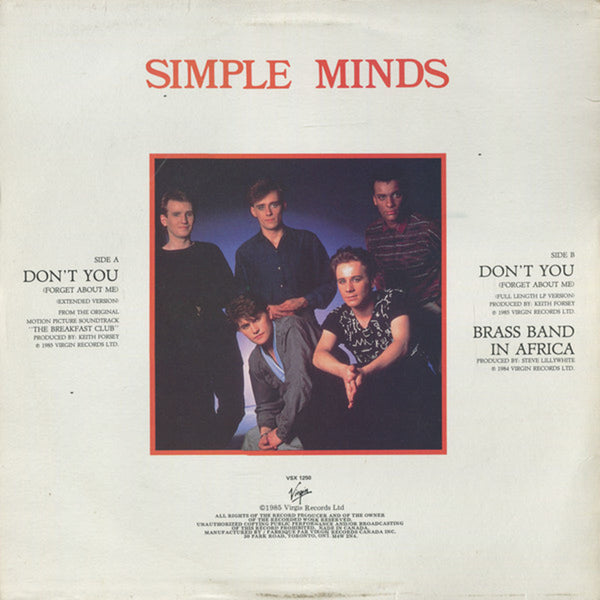 Simple Minds - Don't You (Forget About Me) 