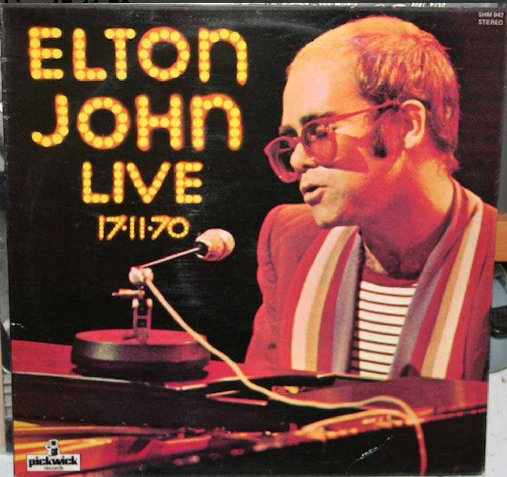 Elton John - Elton John Live 17-11-70 - 1977 UK Pressing VinylPursuit.com