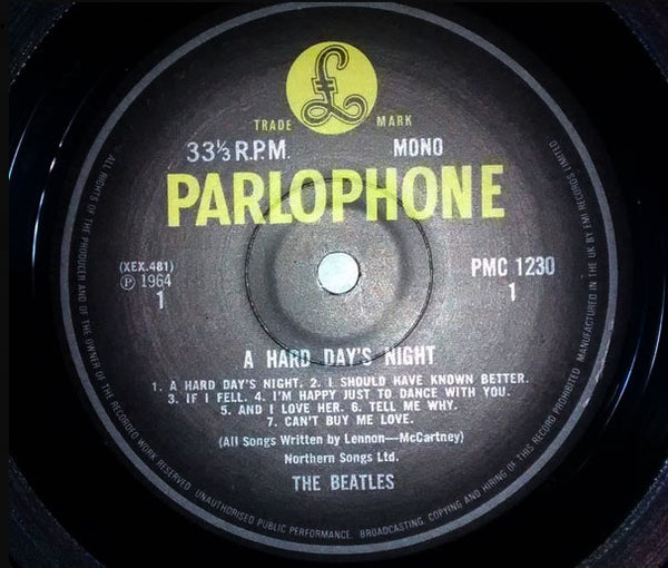 The Beatles - A Hard Day's Night - UK MONO Rare – Vinyl Pursuit Inc