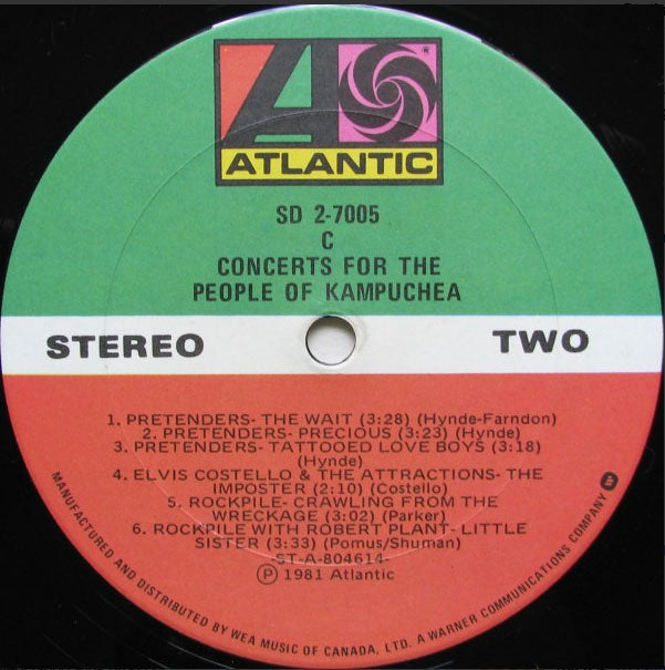 Concerts For The People Of Kampuchea - 1981 VinylPursuit.com
