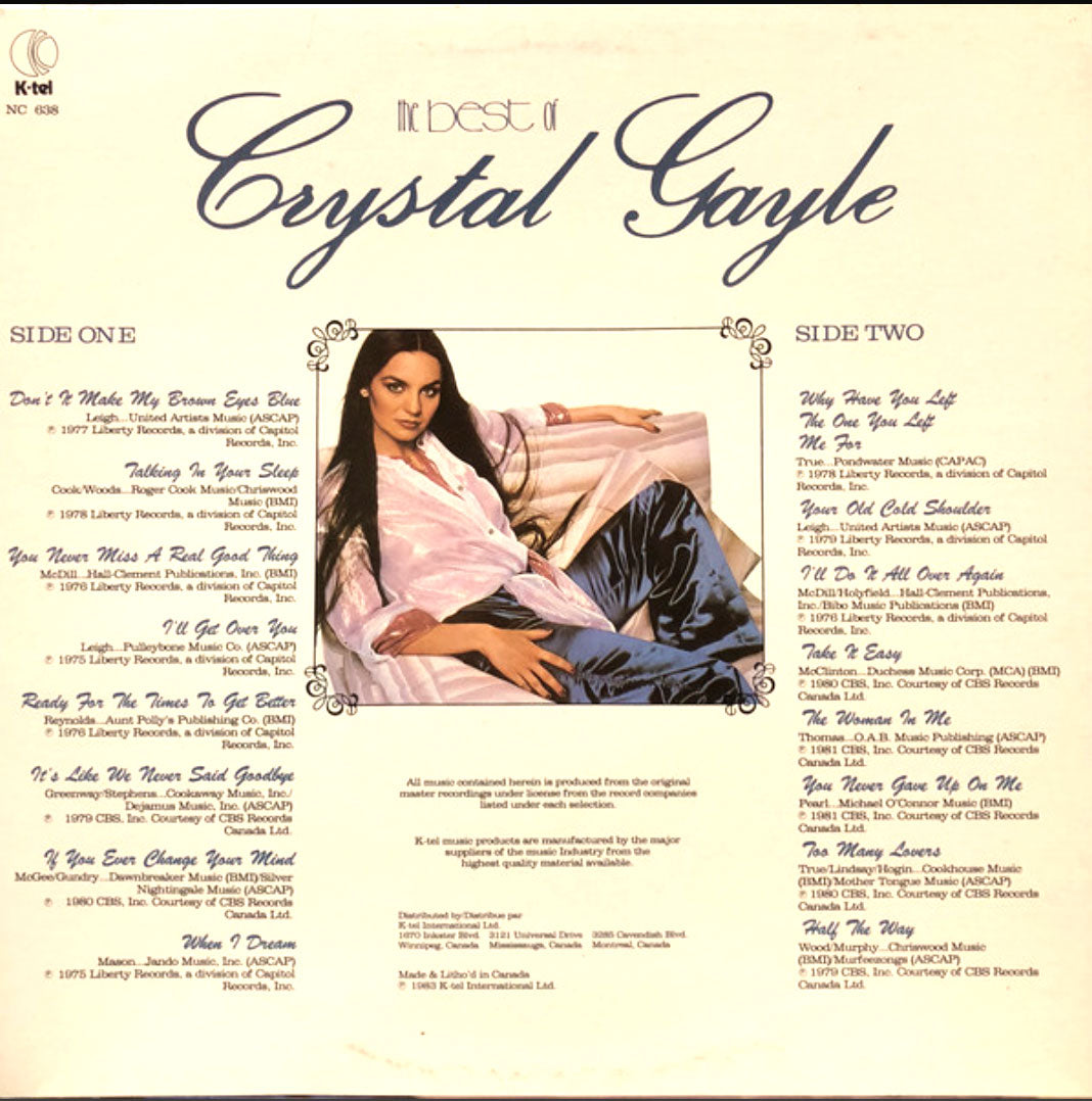 Crystal Gayle - The Best Of Crystal Gayle - Sealed! VinylPursuit.com