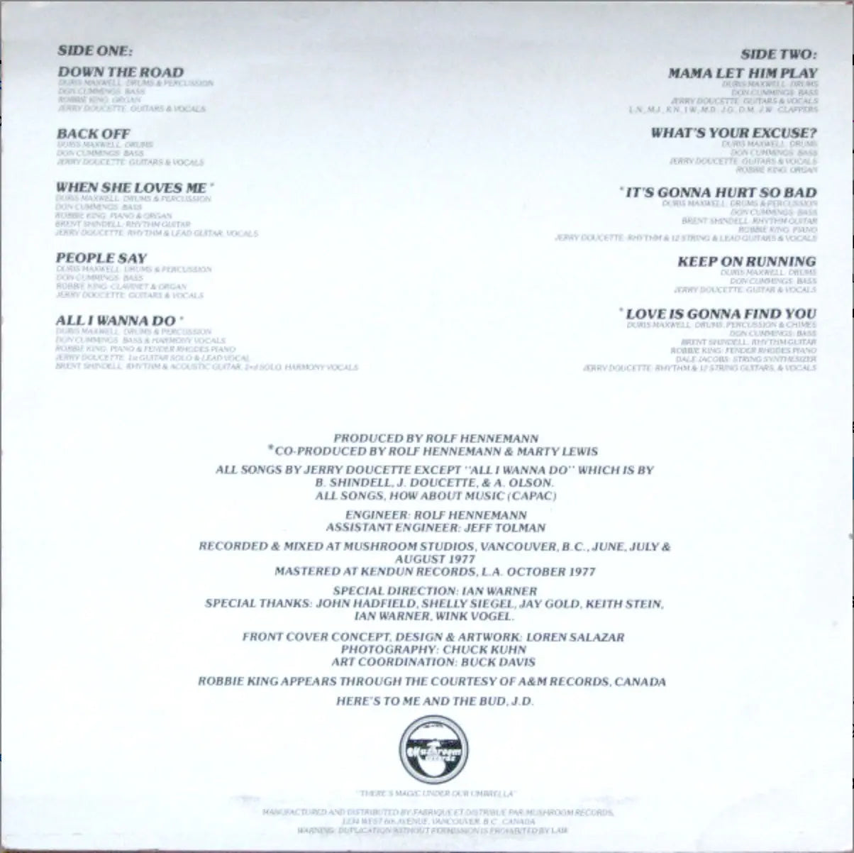 Doucette – Mama Let Him Play - 1977 First Pressing! VinylPursuit.com