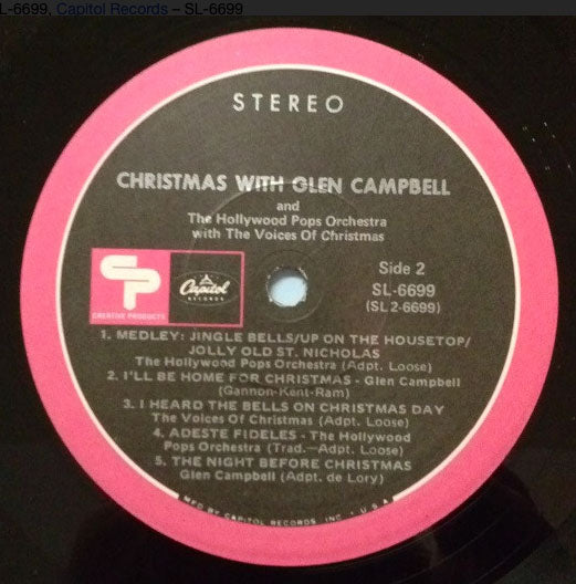 Glen Campbell and The Hollywood Pops Orchestra with The Voices Of Christmas – Christmas With Glen Campbell VinylPursuit.com