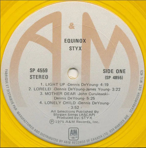 Styx Equinox 1975 Special Edition Gold Vinyl Vinyl Pursuit Inc styx-equinox-1975-special-edition-gold-vinyl-vinyl-pursuit-inc
