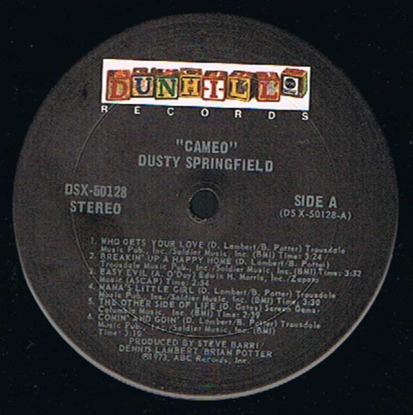 Dusty Springfield - Cameo -US Pressing VinylPursuit.com