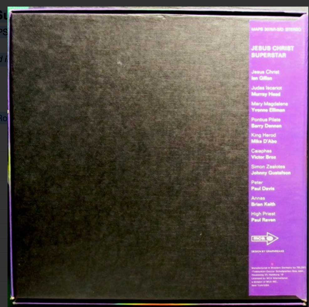 Jesus Christ Superstar - Various - German Pressing VinylPursuit.com