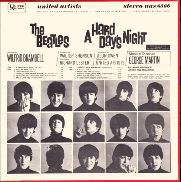 The Beatles - A Hard Day's Night - 1964! – Vinyl Pursuit Inc