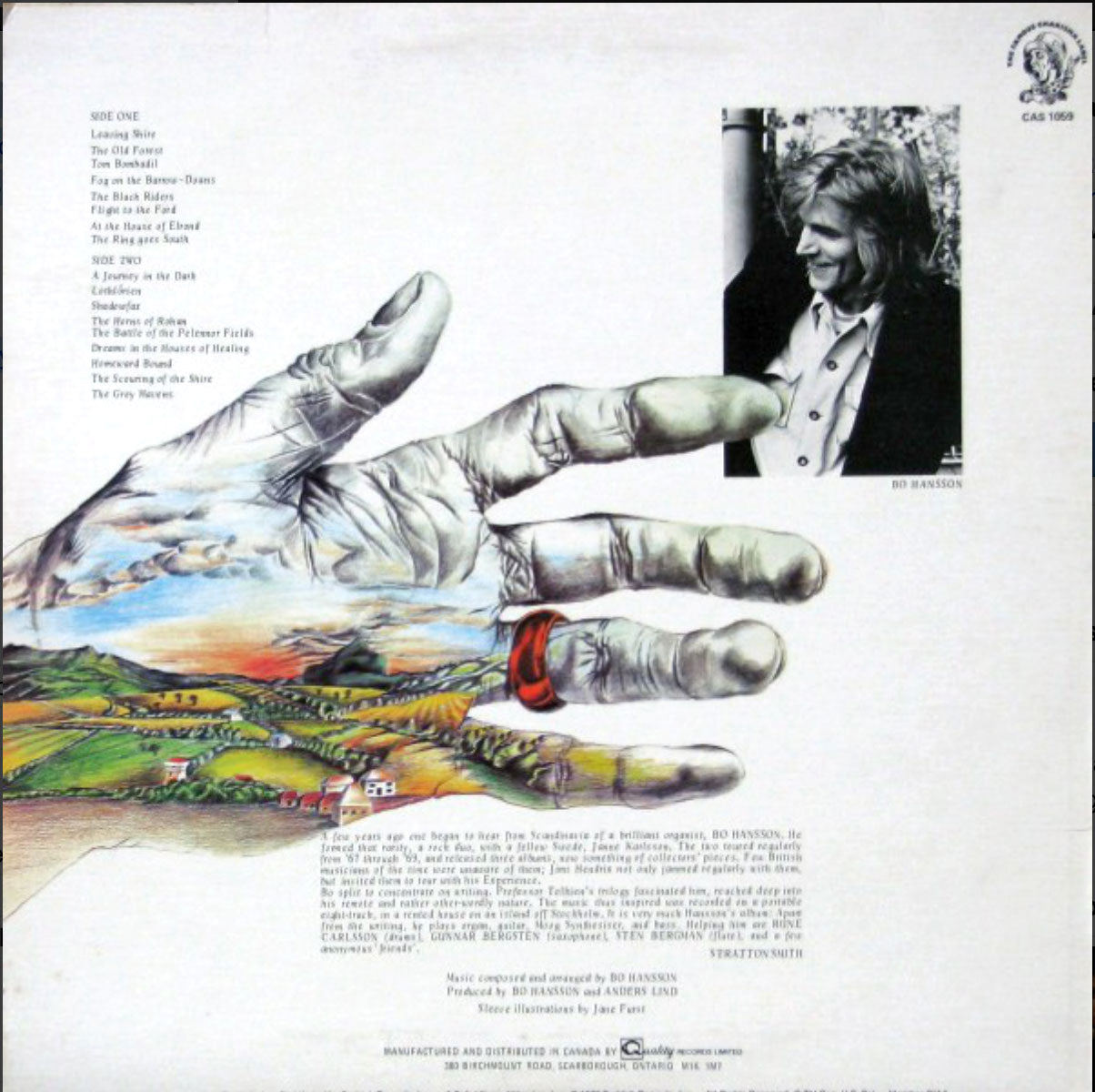 Music Inspired By Lord Of The Rings- Bo Hansson VinylPursuit.com