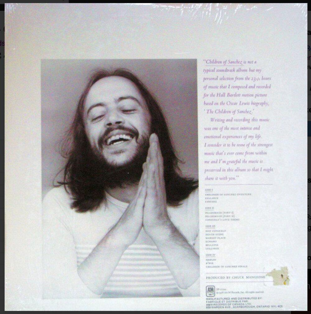 CHUCK MANGIONE – Children Of Sanchez - VinylPursuit.com