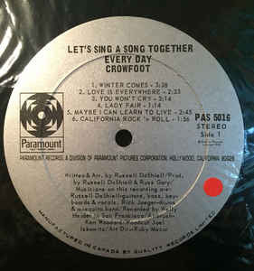Crowfoot – Let's Sing A Song Together Every Day - 1970 - Bargain Bin! VinylPursuit.com