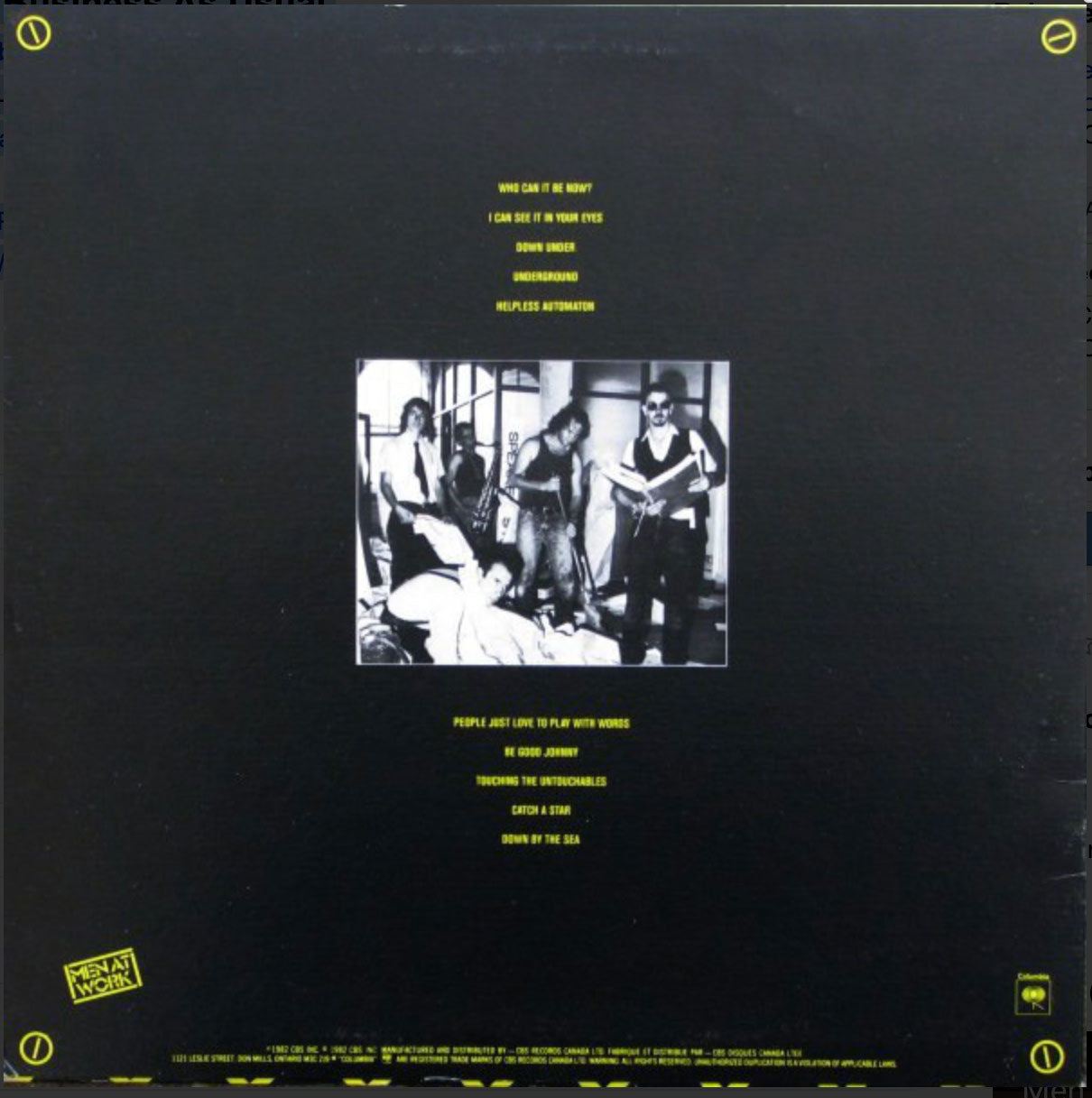 Men at Work – Business As Usual - Yellow Cover VinylPursuit.com