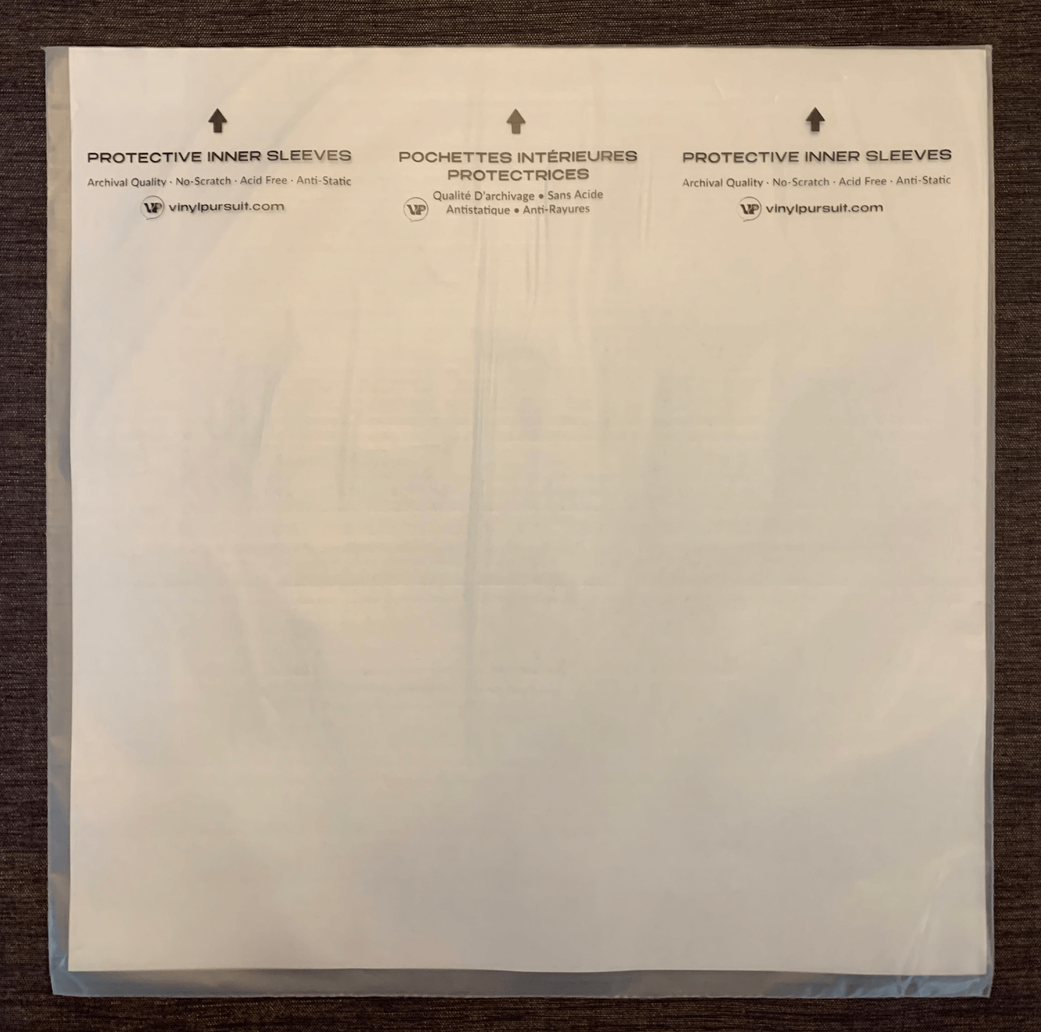 Vinyl record inner sleeve 12 inch "Rice Paper" Individual quantity