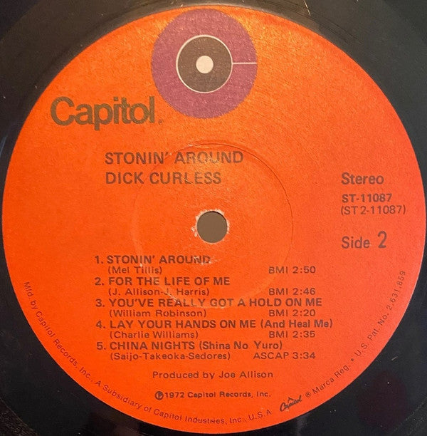 Dick Curless – Stonin' Around - 1972 US Pressing! VinylPursuit.com