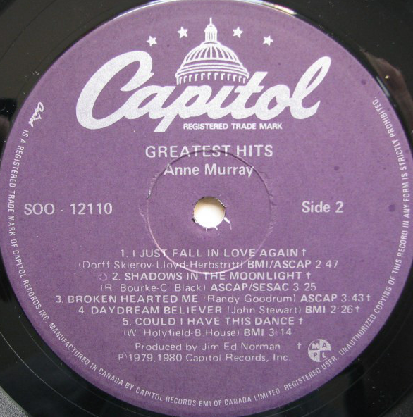 Anne Murray – Anne Murray's Greatest Hits VinylPursuit.com