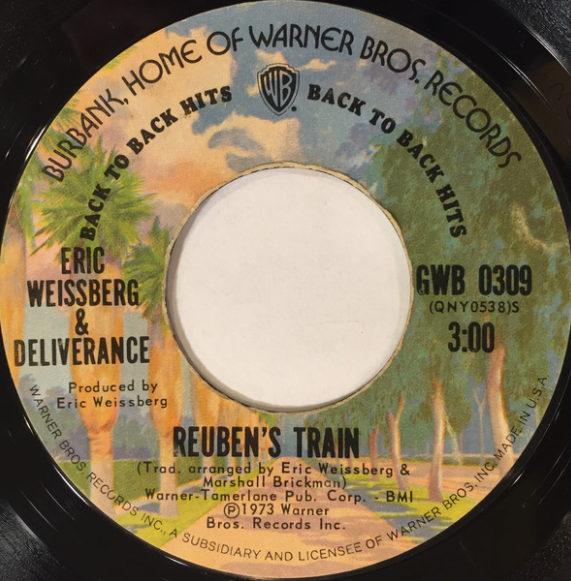 Eric Weissberg – Dueling Banjos / Reuben's Train - 45 RPM Single VinylPursuit.com