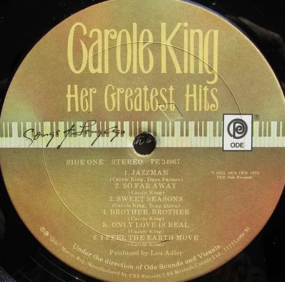 Carole King – Her Greatest Hits - 1978! VinylPursuit.com