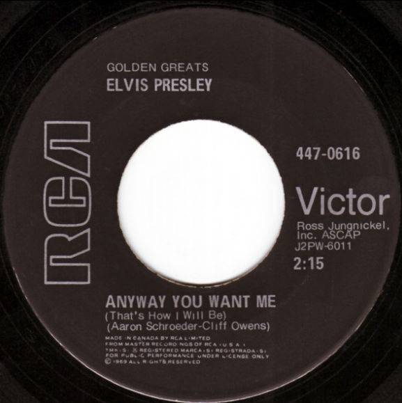Elvis Presley – Love Me Tender / Anyway You Want Me (That's How I Will Be) - 45 RPM Single VinylPursuit.com