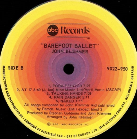 John Klemmer – Barefoot Ballet VinylPursuit.com