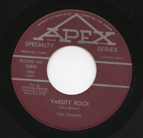 The Champs – That Did It / Varsity Rock - 45 RPM Single VinylPursuit.com