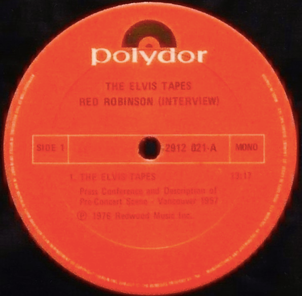 Elvis Presley – The ELVIS Tapes - 1977 Mono Pressing VinylPursuit.com