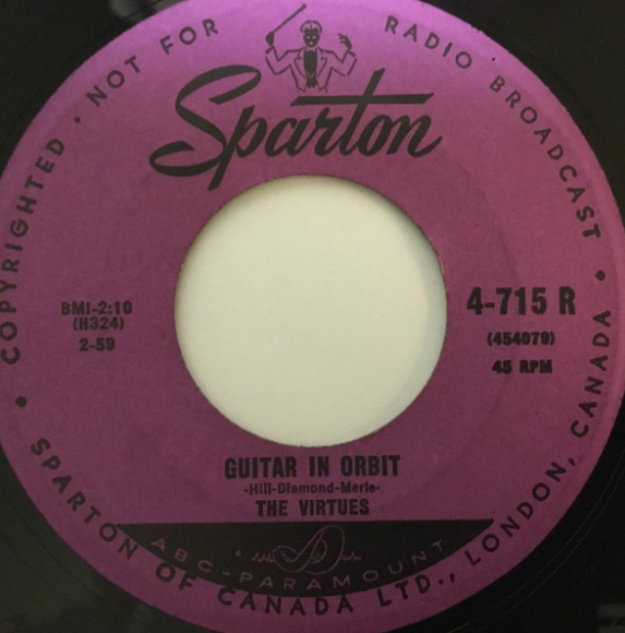 The Virtues – Guitar Boogie Shuffle/ Guitar in Orbit - 45 RPM Single VinylPursuit.com