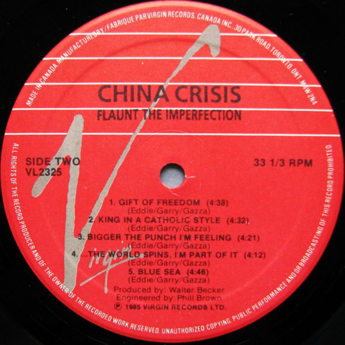 China Crisis – Flaunt The Imperfection - 1985 Original! VinylPursuit.com