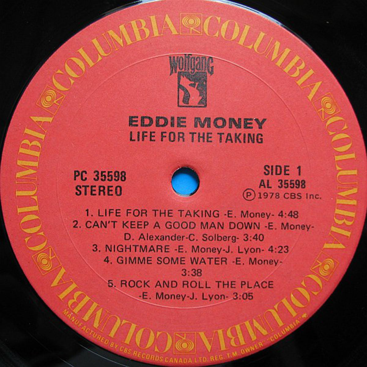 Eddie Money – Life For The Taking VinylPursuit.com
