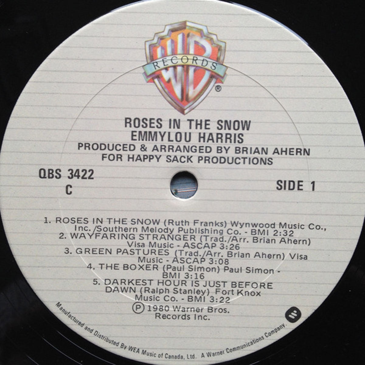 Emmylou Harris – Roses In The Snow - 1980 Original! VinylPursuit.com