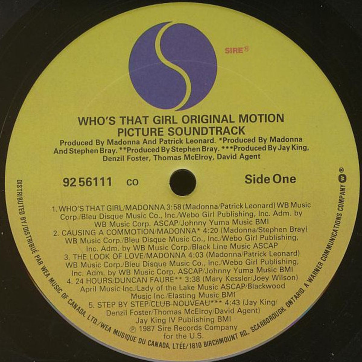 Madonna - Who's That Girl -  - 1987 VinylPursuit.com
