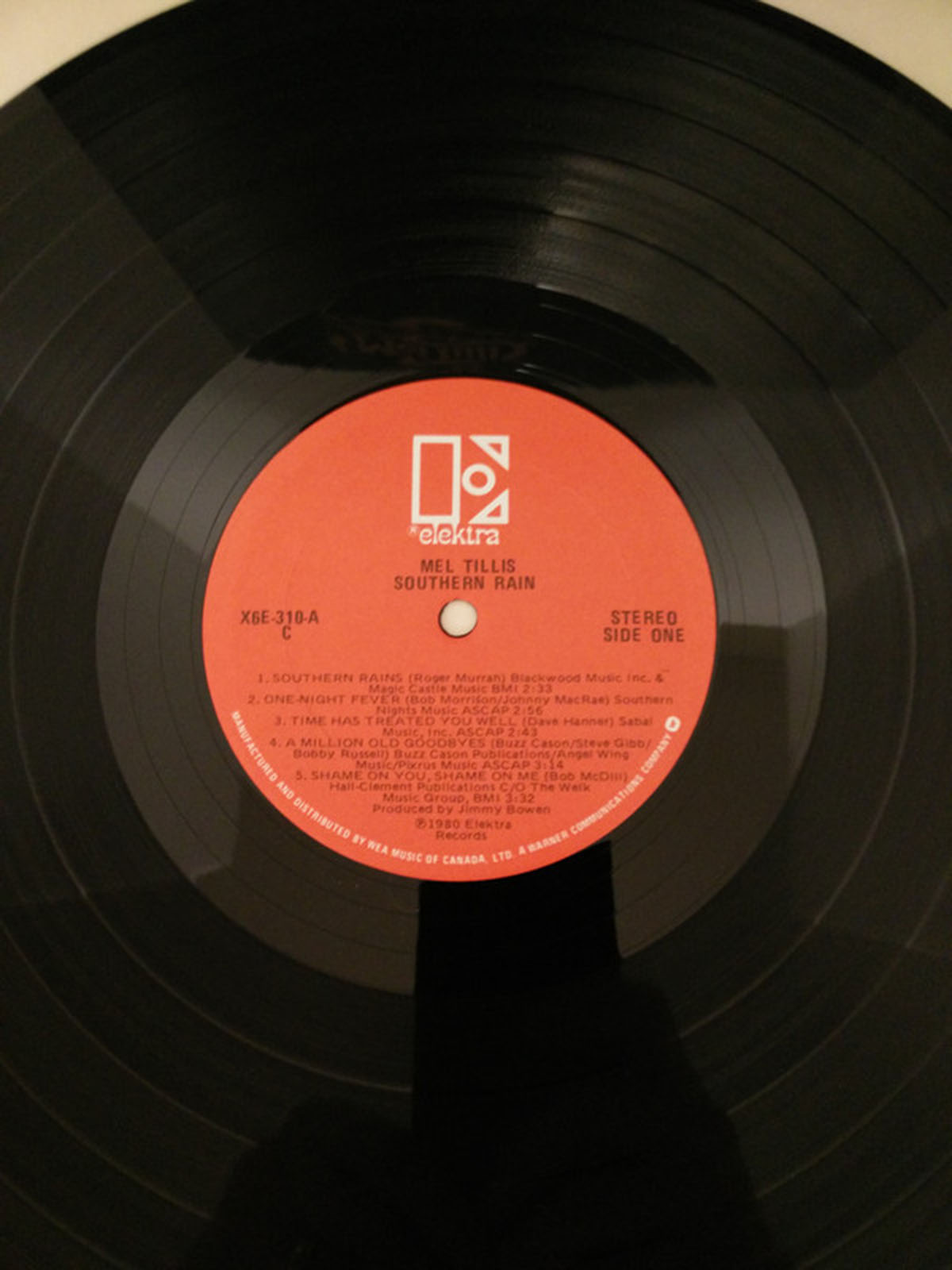 Mel Tillis – Southern Rain VinylPursuit.com
