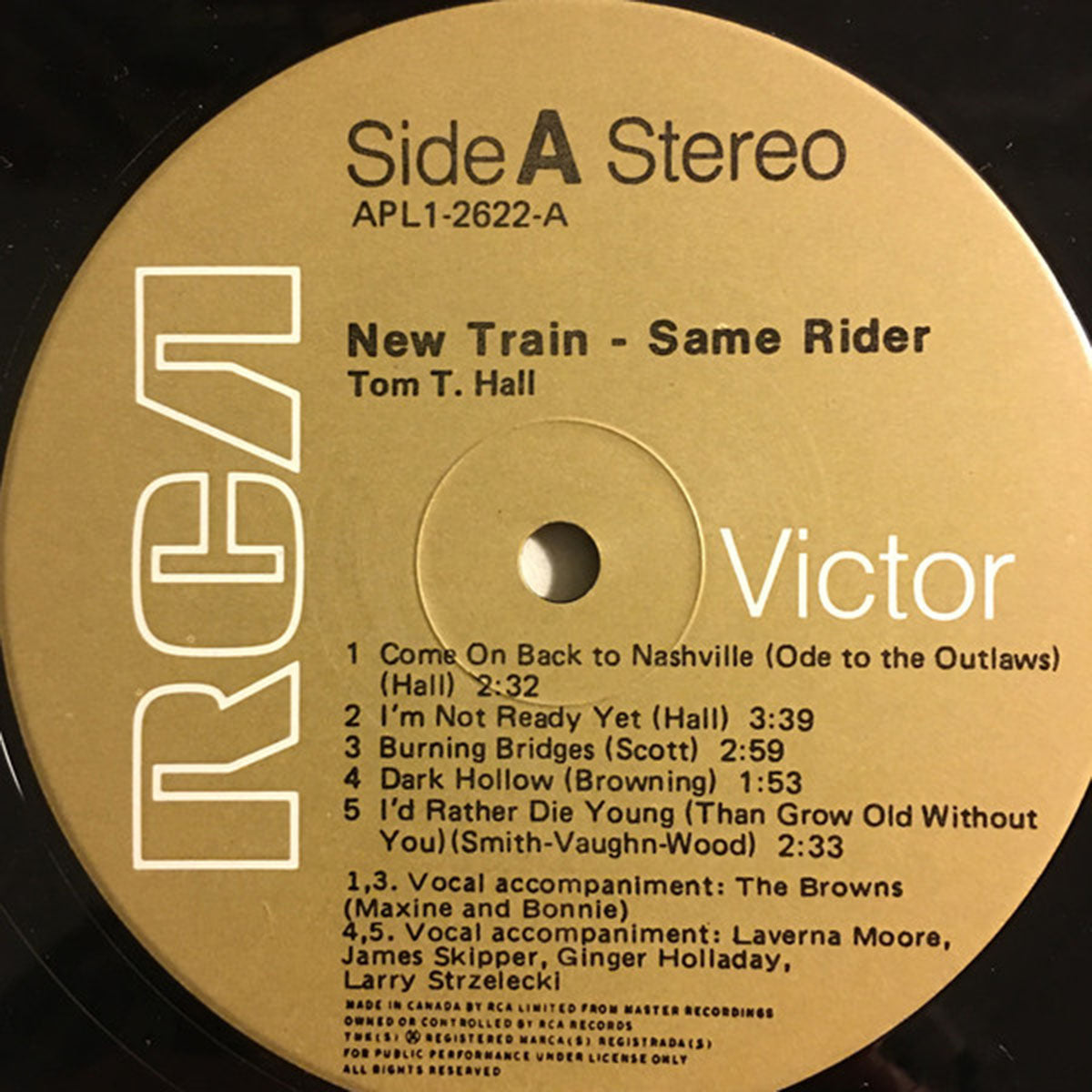 Tom T. Hall – New Train Same Rider VinylPursuit.com