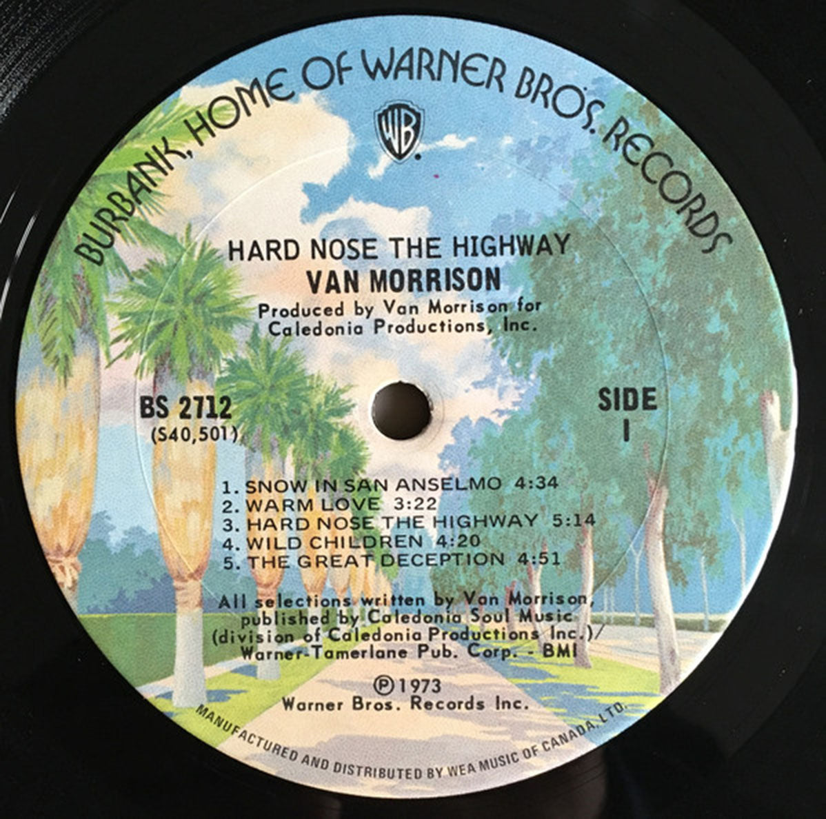 Van Morrison – Hard Nose The Highway - 1973 VinylPursuit.com