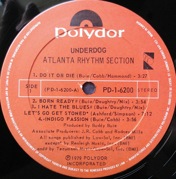 Atlanta Rhythm Section – Underdog 1979 – Vinyl Pursuit Inc
