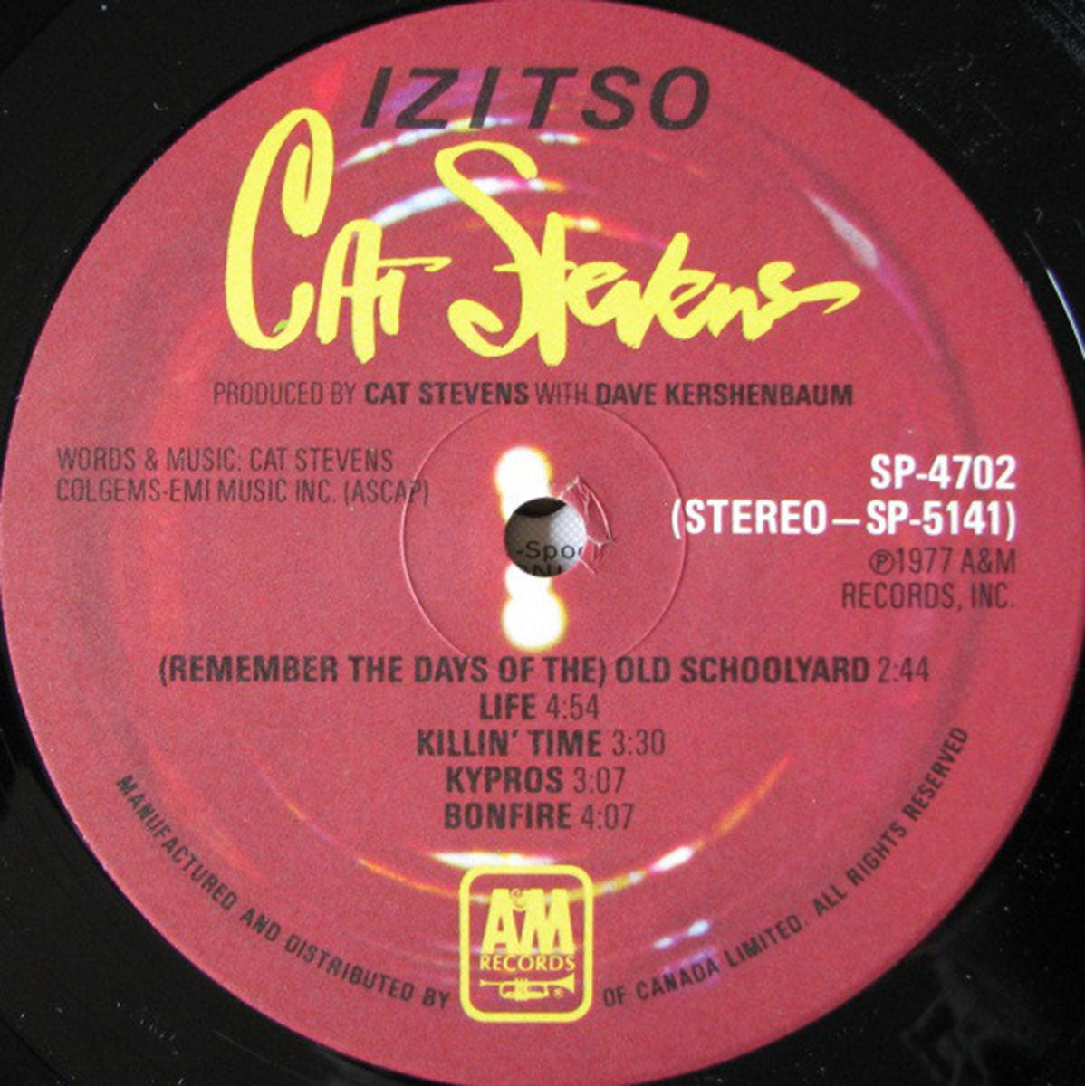 Cat Stevens – Izitso VinylPursuit.com