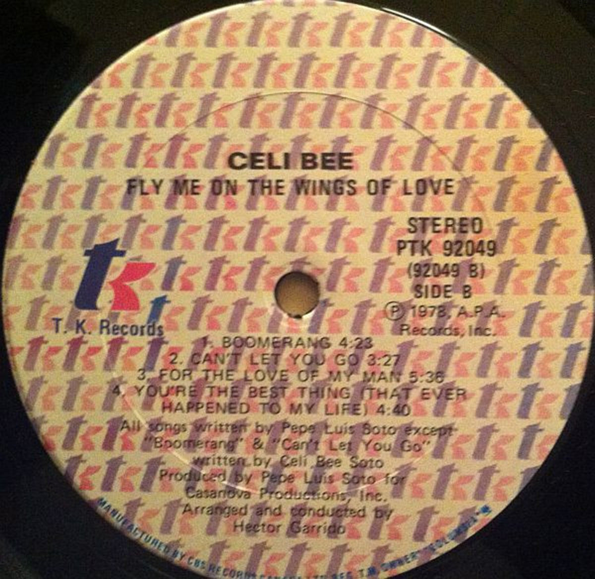 Celi Bee – Fly Me On The Wings Of Love Vinyl Pursuit Inc