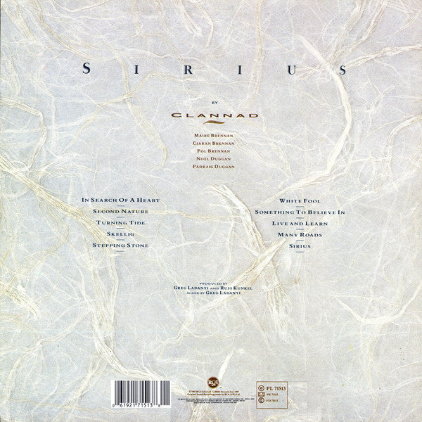 Clannad – Sirius - 1987 VinylPursuit.com