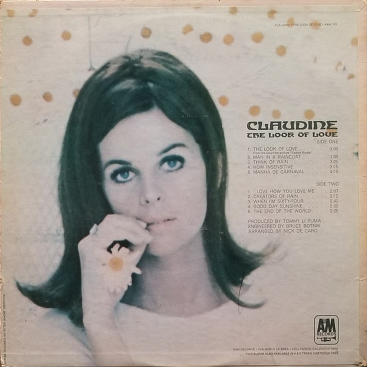 Claudine Longet – The Look Of Love - 1967 US Pressing Vinyl Pursuit Inc