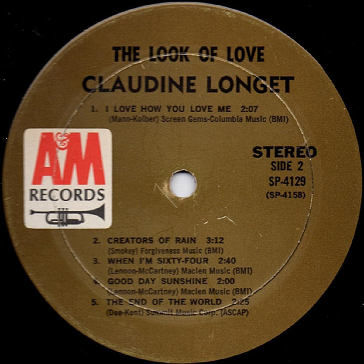 Claudine Longet – The Look Of Love - 1967 US Pressing Vinyl Pursuit Inc