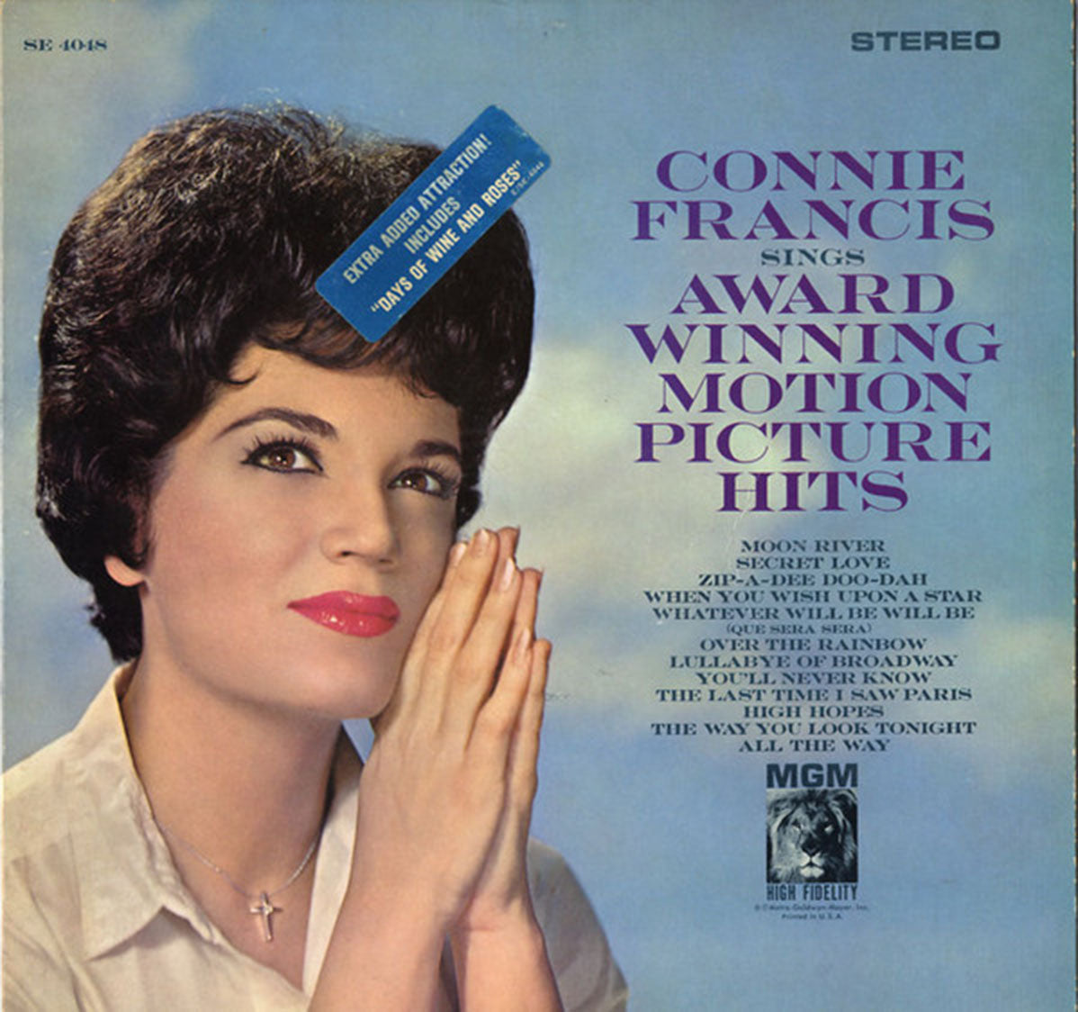 Connie Francis – Sings Award Winning Motion Picture Hits - US Pressing VinylPursuit.com