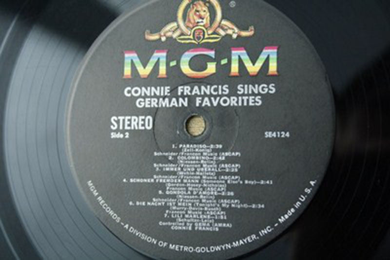 Connie Francis – Sings German Favorites - US Pressing VinylPursuit.com