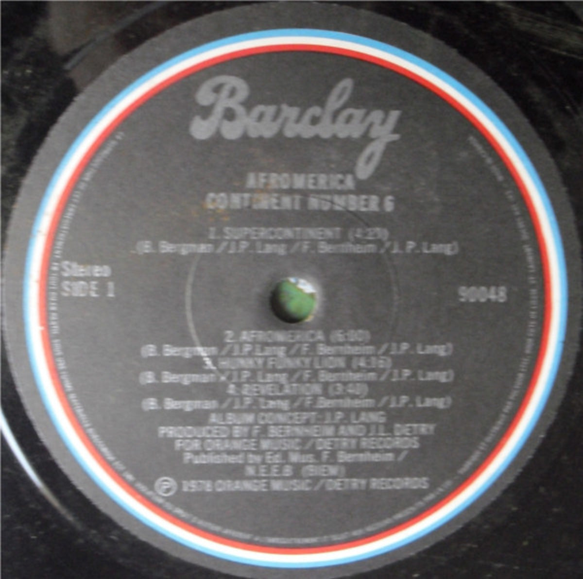 Continent Number 6 – Afromerica - 1978 Vinyl Pursuit Inc