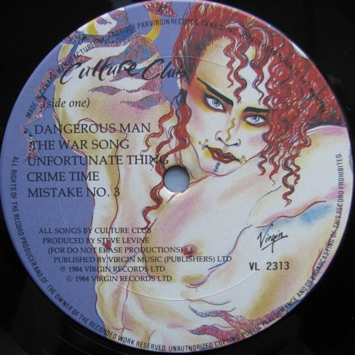Culture Club – Waking Up With The House On Fire - 1984 Vinyl Pursuit Inc