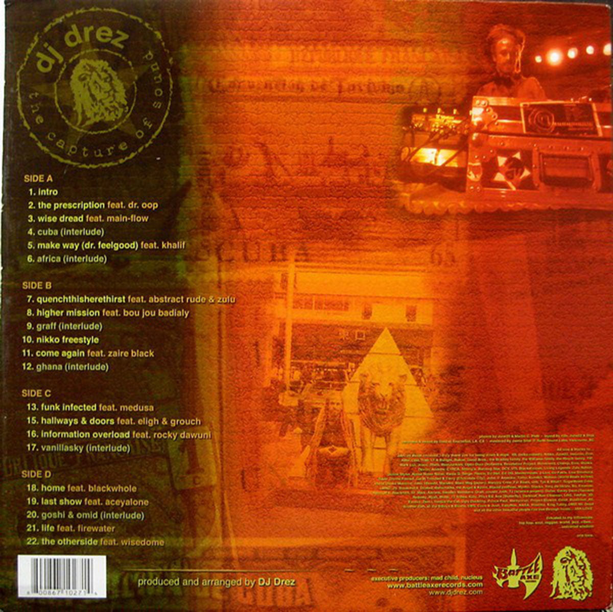 DJ Drez – The Capture Of Sound - US Pressing VinylPursuit.com