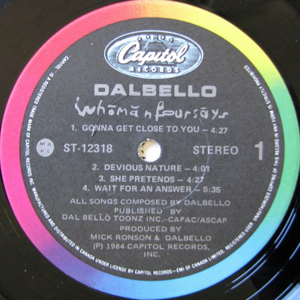 Dalbello – Who man four says - 1984 VinylPursuit.com