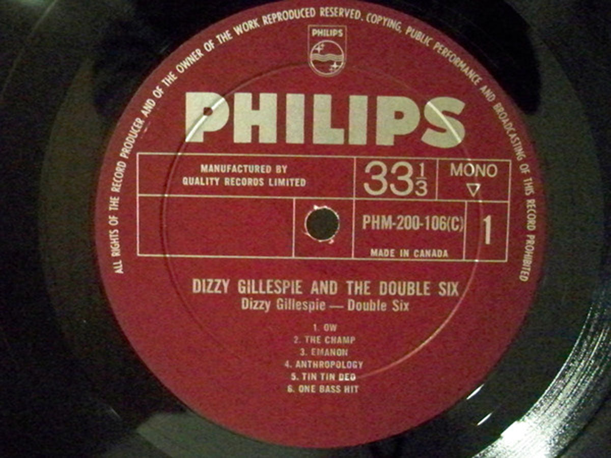 Dizzy Gillespie and The Double Six Of Paris - Rare Mono VinylPursuit.com