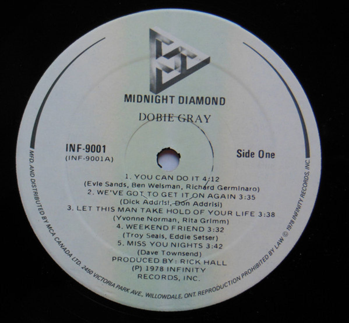 Dobie Gray – Midnight Diamond - 1978 Original - Bargain Bin! VinylPursuit.com