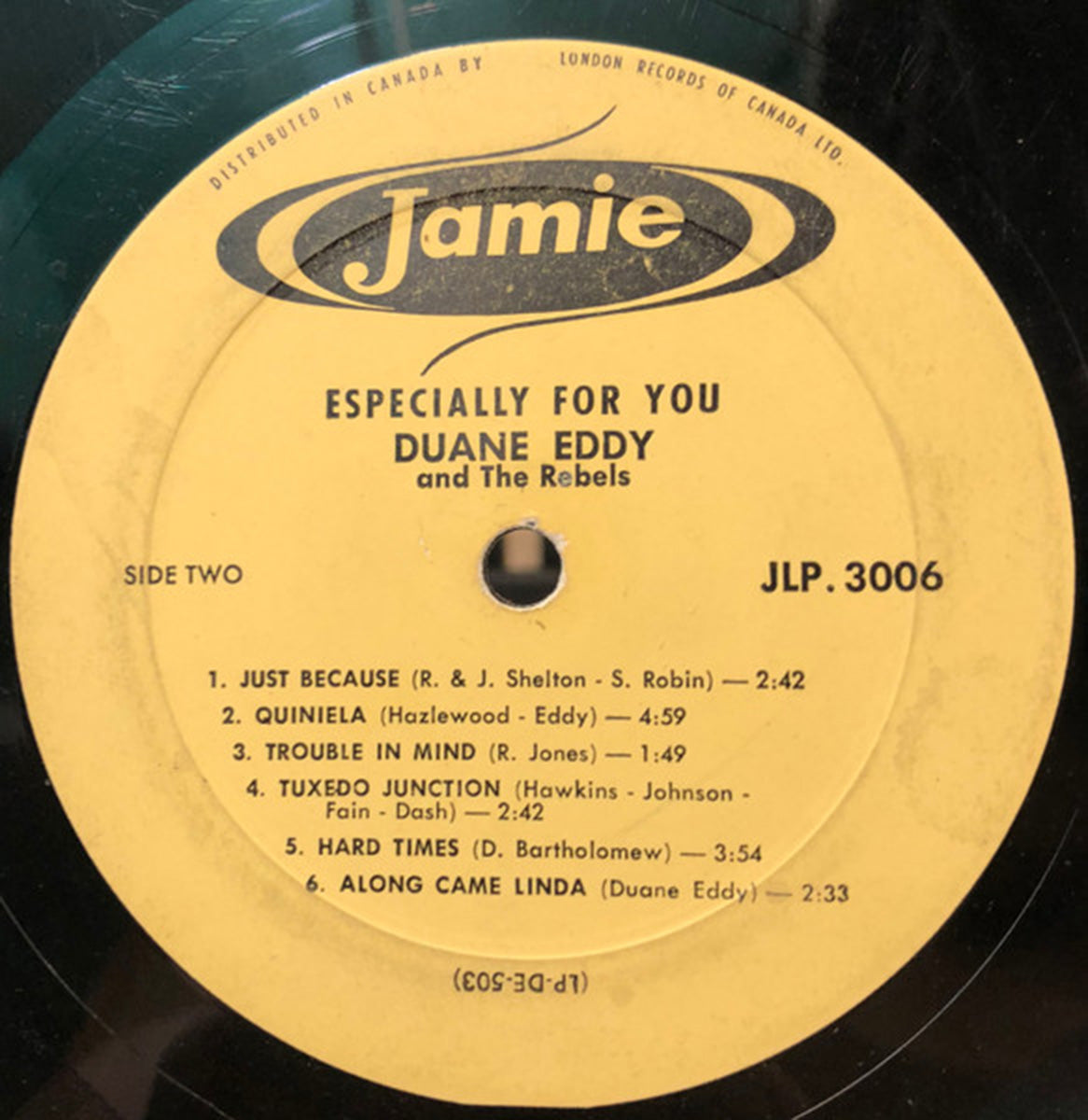 Duane Eddy His "Twangy" Guitar And The Rebels – Especially For You - 1959 MONO Vinyl Pursuit Inc