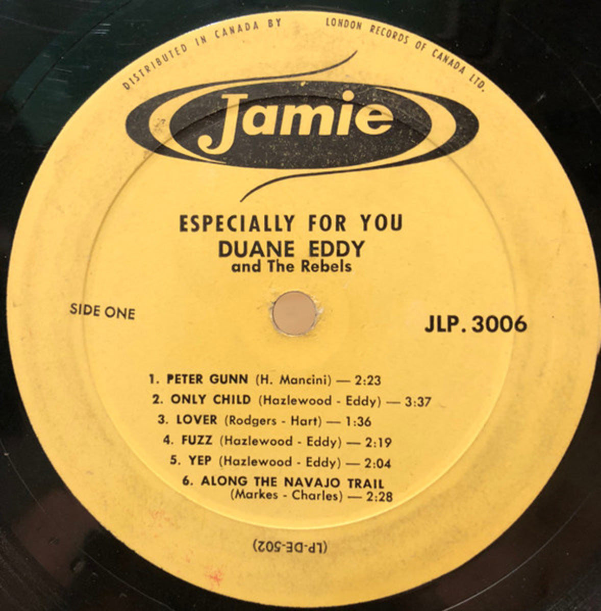 Duane Eddy His "Twangy" Guitar And The Rebels – Especially For You - 1959 MONO Vinyl Pursuit Inc