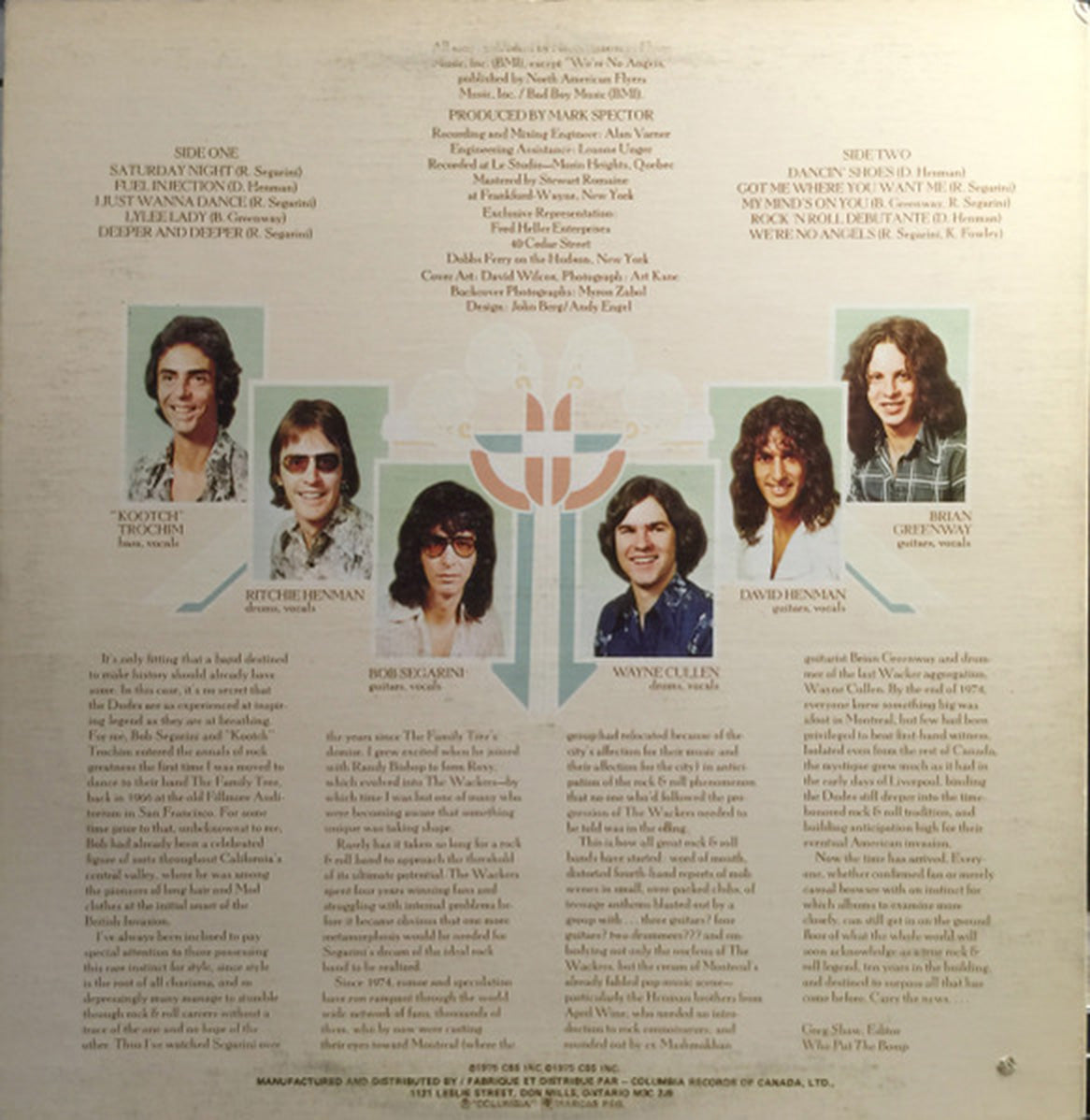 Dudes – We're No Angels - 1975 Vinyl Pursuit Inc